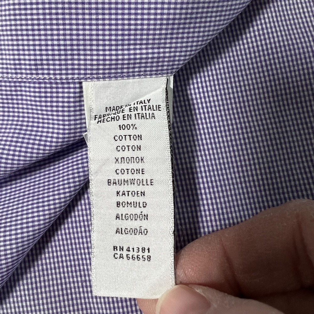 Men's Light Purple Button-Down Shirt - Picture 7 of 8